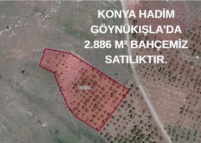 KONYA HADİM GÖYNÜKIŞLA'DA 2.886 M² BAHÇEMİZ SATILIKTIR. - KONYA HADİM fotoğraf 4